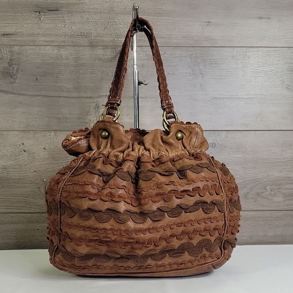Moschino Handbags - Moschino Cheap & Chic Brown Leather Women's Boho Tote Bag